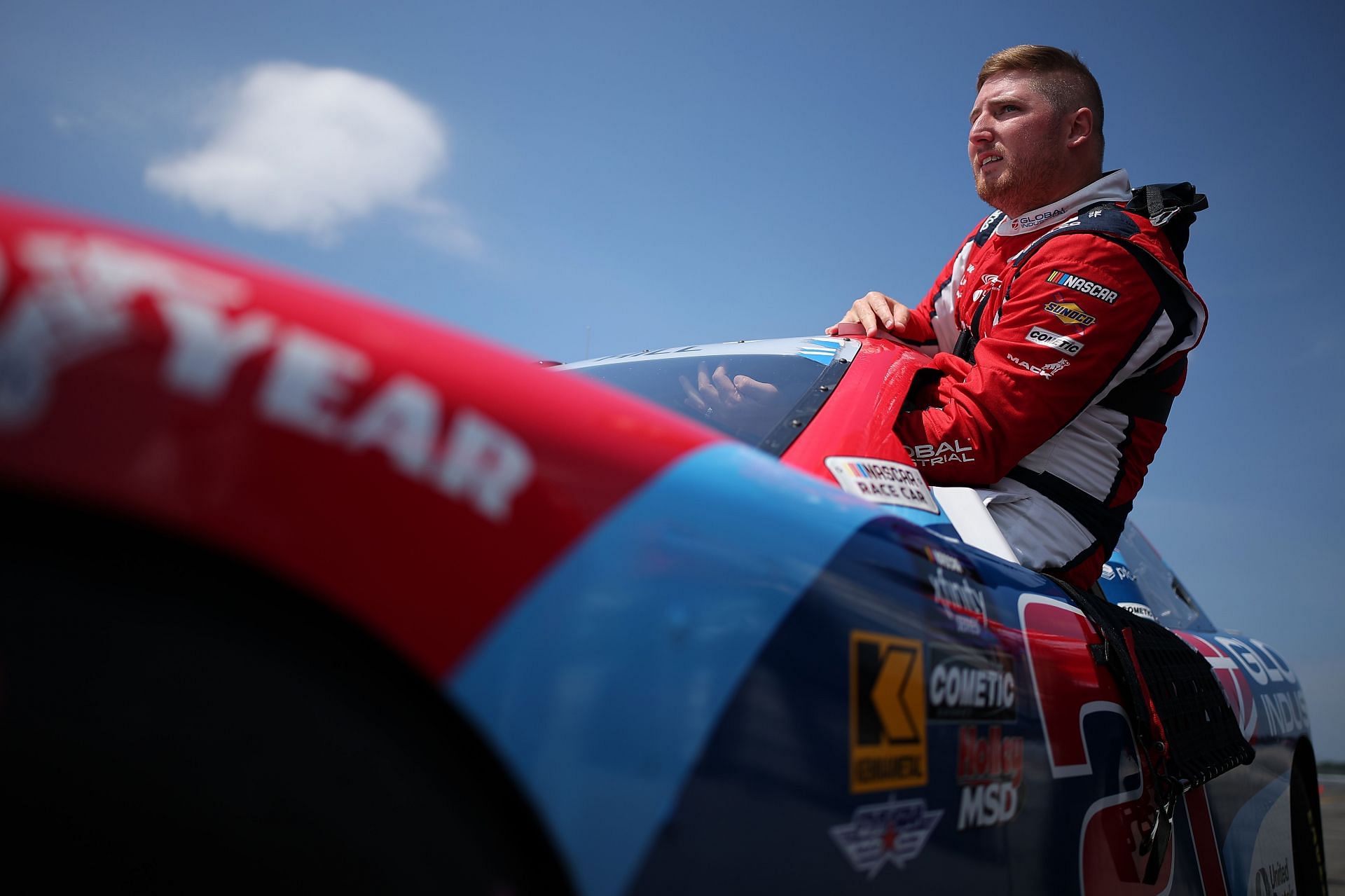 Austin Hill before qualifying for the NASCAR Xfinity Series' Explore the Pocono Mountains 250. Source: Getty
